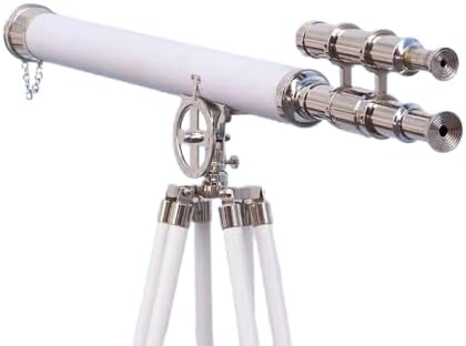 64 Inch Floor Standing Chrome Telescope with Tripod