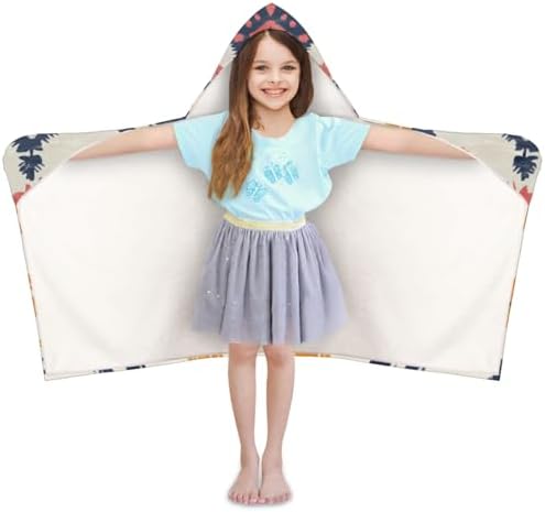 Western Aztec Personalized Kids Beach Towel with Hood