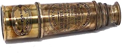 1920 Brass Maritime Telescope for My Son - Engraved Camping Gift