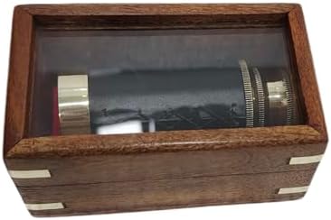 Marine Brass Telescope 6 Inch with Wooden Case