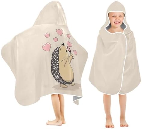 Susiyo Kids Hooded Bath Towel Hedgehog Design