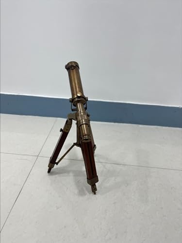15 Inch Pure Brass Telescope with Wooden Tripod Stand
