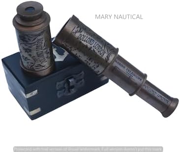 Mary Nautical Brass Spyglass Telescope with Box