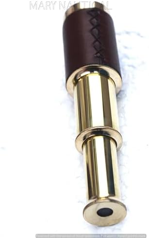 Solid Brass Pirate Spy Glass 5X Magnification Telescope