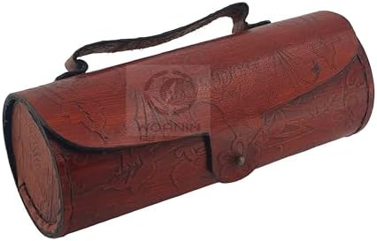 Antique Pirate Telescope 15x Brass with Leather Case