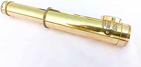 Heynz Pirate Monocular Brass Nautical Spyglass Telescope 12 Inch