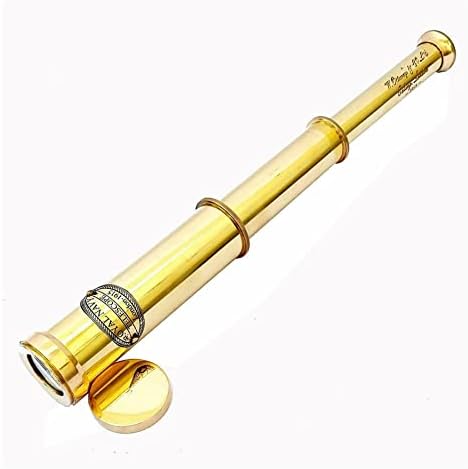 Heynz Pirate Monocular Brass Nautical Spyglass Telescope 12 Inch