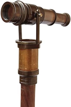 Antique Brass Telescope Walking Stick Collectible