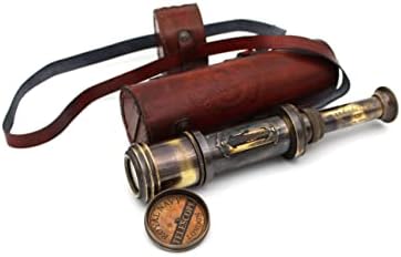 5MoonSun5 Pirate Brass Telescope with Lid
