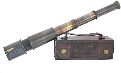 NETAEX 15 Inch Solid Brass Telescope with Case