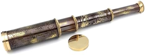 12 Inch Handheld Brass Telescope Pirate Collection