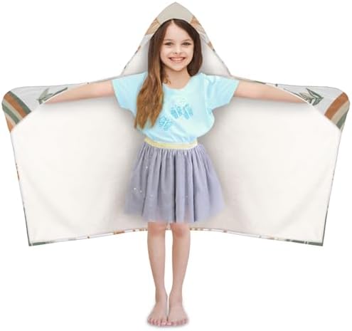 Abstract Sun Personalized Kids Beach Towel with Hood