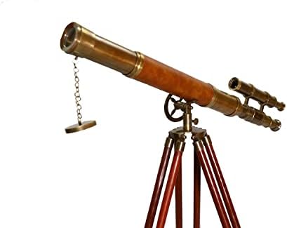 Antique Nautical Double Barrel Telescope