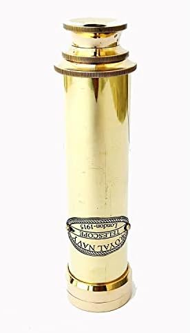 Heynz Pirate Monocular Brass Nautical Spyglass Telescope 12 Inch