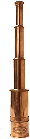 Royal Navy Antique Brass Spyglass Telescope - 20X Magnification Handheld Pirate Scope