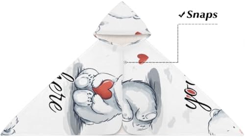 White Bear Personalized Kids Beach Towel for Boys Girls