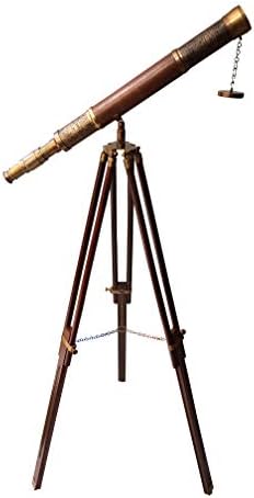 Decorative Marine Telescope with Brass Tripod