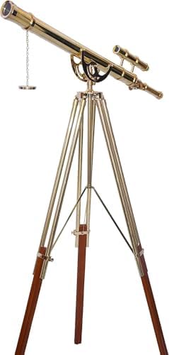 Decorative Double Barrel Brass Telescope Stand