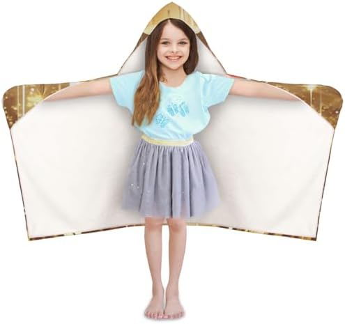 Christmas Garden Personalized Kids Beach Towel with Hood