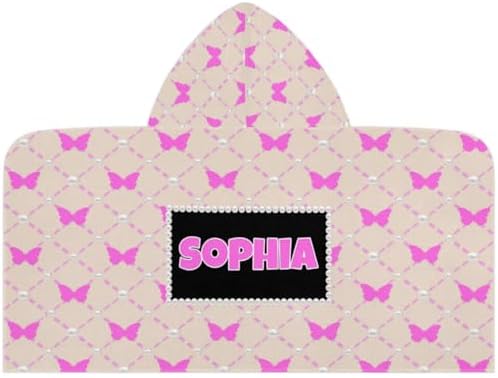 Personalized Hooded Bath Towel with Name for Kids