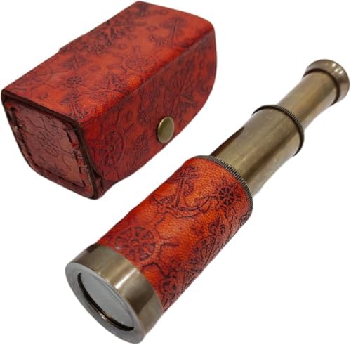 Decorative Collapsible Brass Spyglass Telescope