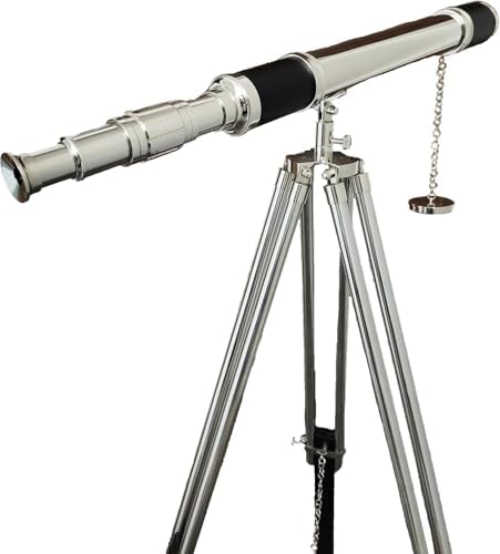 Royal Design Brass Antique Telescope with Retro Black Tripod