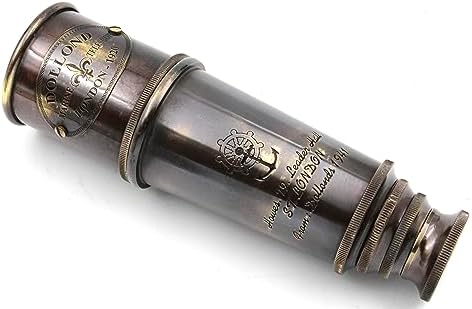 1920 Ship Captain Working Telescope with Brass Spyglass