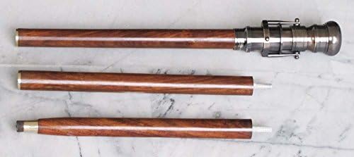 Collectible Nautical Telescope Spyglass Wooden Walking Cane