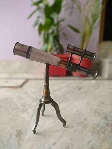 Antique Brass Telescope Pirate Spyglass Home Decor