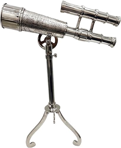 Beautiful Handmade Brass Telescope with Chrome Finish