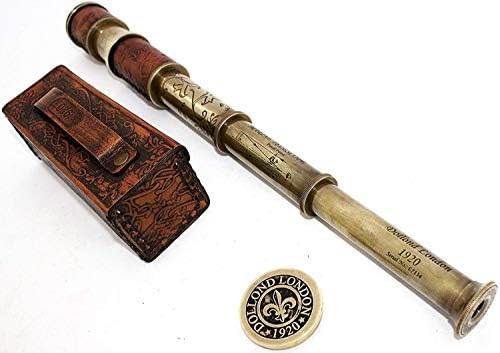 Marine Dolland Brass Telescope for Travelers and Home Decor