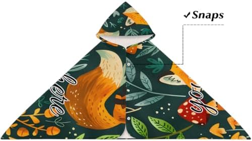 Rustic Forest Personalized Kids Beach Towel with Hood