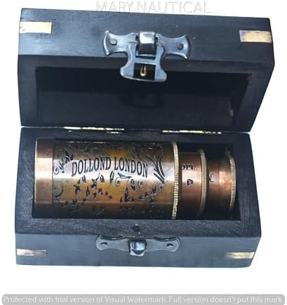 Pirate Telescope Monocular Brass Spyglass for Bird Watching and Outdoor Adventures