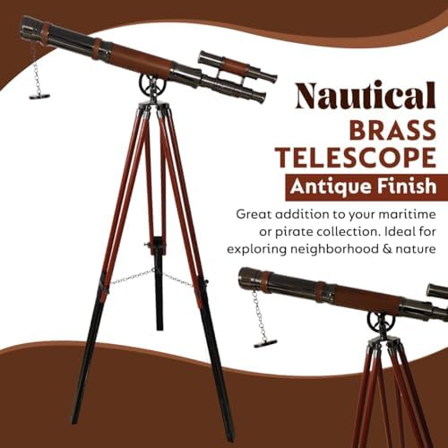 Nautical Brass Telescope with Black Chrome Finish