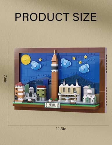 SEMKY Venice Skyline Architecture Building Block Set 580 Pieces
