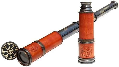 Antique Brass Telescope 15x Magnification