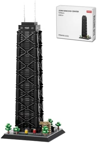 John Hancock Center Chicago Architecture Building Blocks Set 1284Pcs