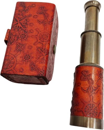 Decorative Collapsible Brass Spyglass Telescope