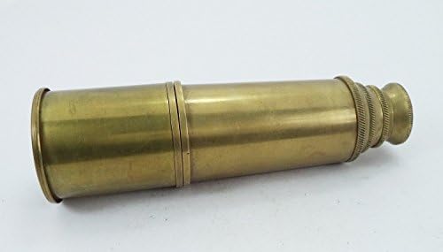 Brass Captain Telescope with Glass Optics and High Magnification 18 Inch