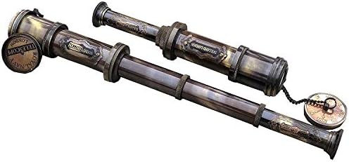Vintage Brass Spyglass Telescope 15x Magnification