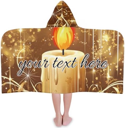 Christmas Garden Personalized Kids Beach Towel with Hood