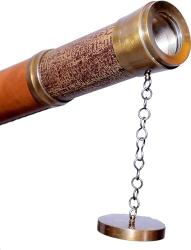 Navirock Decorative Telescope with Wooden Tripod Stand