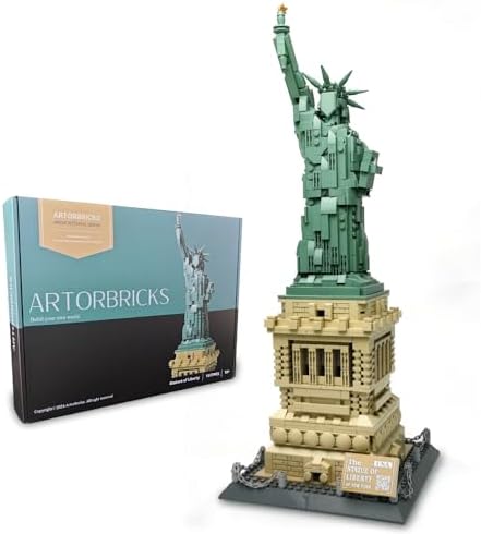 ArtorBricks Statue of Liberty Building Set 1577 Pieces