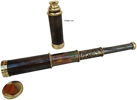 12 Inch Handheld Brass Telescope Pirate Collection