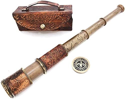 Marine Dolland Brass Telescope for Travelers and Home Decor