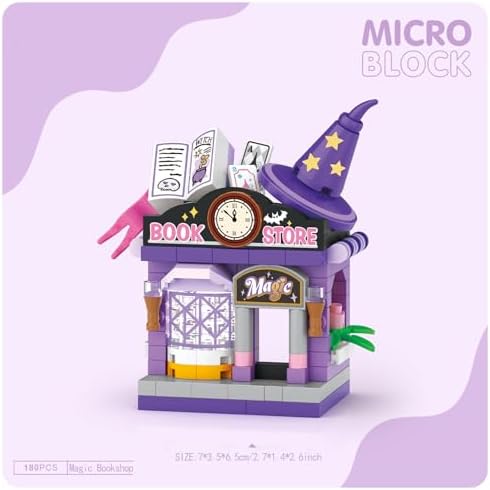 MEIEST 4 Piece Mini City Shop Building Blocks Set