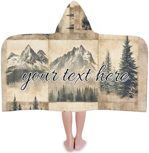 Personalized Kids Hooded Beach Towel with Custom Name 1