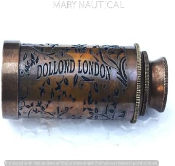 Pirate Telescope Monocular Brass Spyglass for Bird Watching and Outdoor Adventures