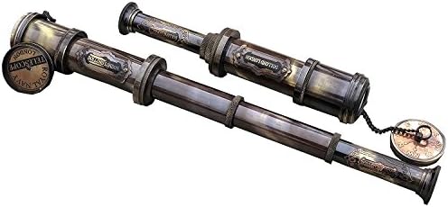 Vintage Brass Spyglass Telescope 15x Magnification