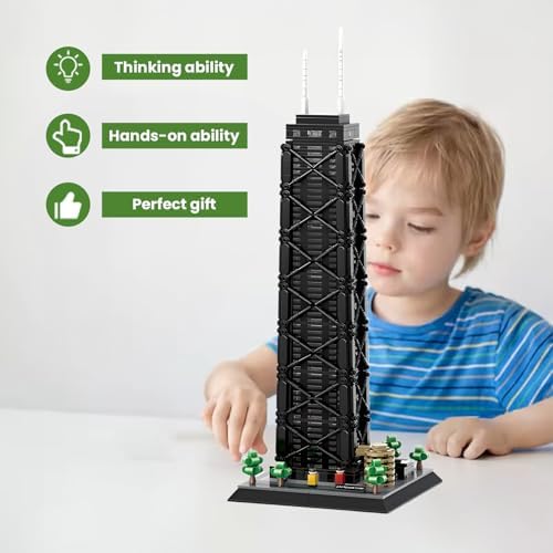 John Hancock Center Chicago Architecture Building Blocks Set 1284Pcs